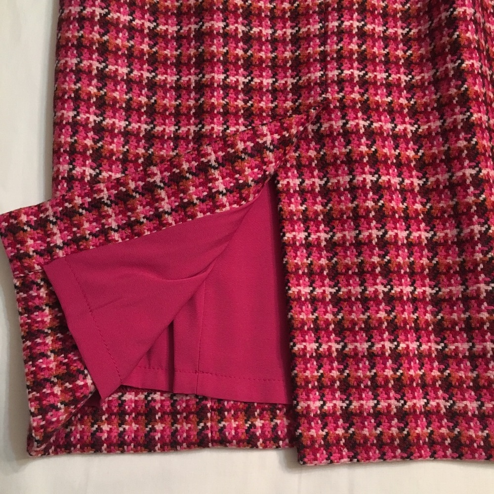 Pretty in pink full zipper back pencil skirt